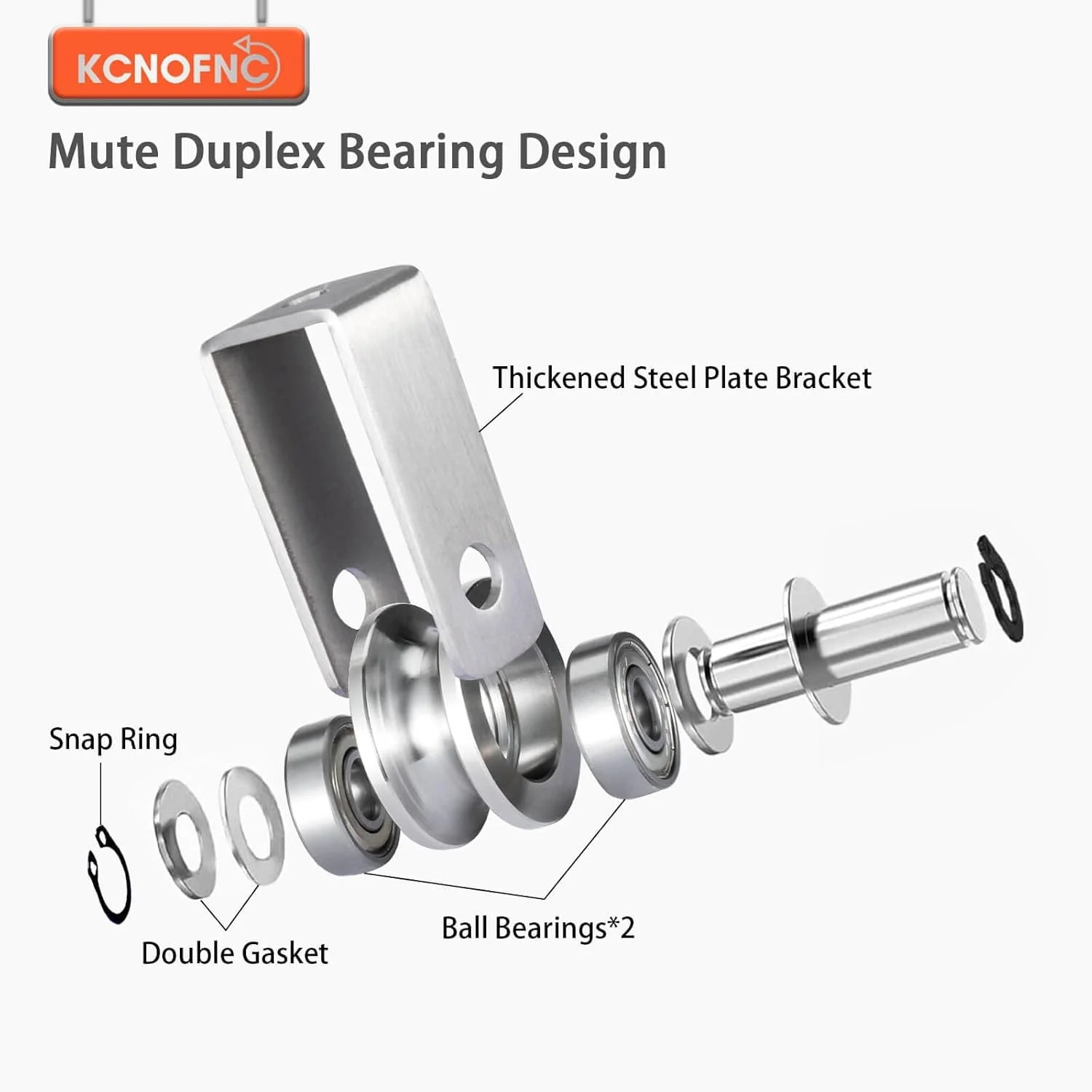 قرقره با 2 بلبرینگ، قرقره طناب استیل ضد زنگ برای طناب ها، کابل فولادی، بسته 2 عددی قرقره با 2 بلبرینگ، قرقره طناب استیل ضد زنگ برای طناب ها، کابل فولادی، بسته 2 عددی