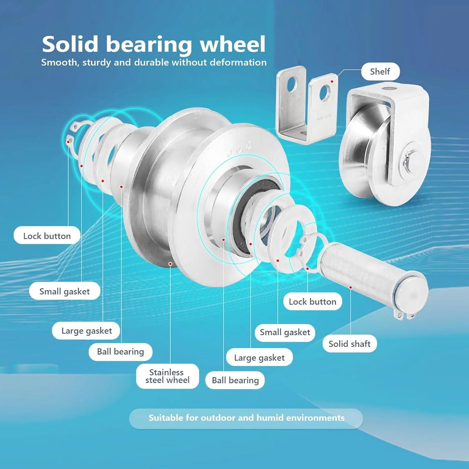 بسته 2 عددی قرقره برای طناب، قرقره کابل فولادی با 2 بلبرینگ، قرقره استیل ضد زنگ، قرقره، ظرفیت بار 250 کیلوگرم، برای کابل فولادی تا 10 میلی متر، برای سیم بکسل بسته 2 عددی قرقره برای طناب، قرقره کابل فولادی با 2 بلبرینگ، قرقره استیل ضد زنگ، قرقره، ظرفیت بار 250 کیلوگرم، برای کابل فولادی تا 10 میلی متر، برای سیم بکسل