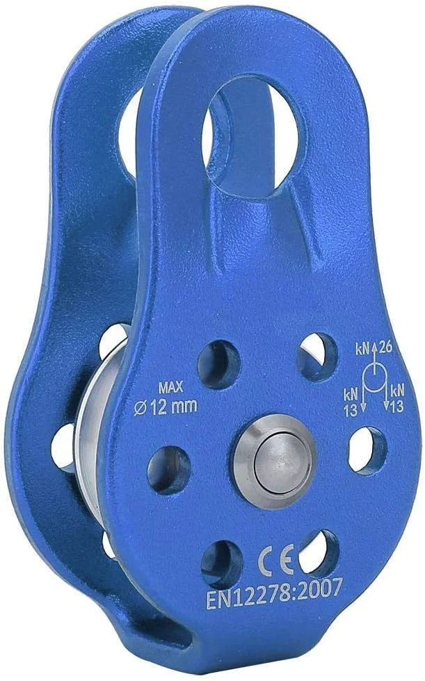 قرقره تک طناب سنگین وظیفه آلیاژ آلومینیوم برای طناب 12 میلی متری کوهنوردی 26KN قرقره تک طناب سنگین وظیفه آلیاژ آلومینیوم برای طناب 12 میلی متری کوهنوردی 26KN