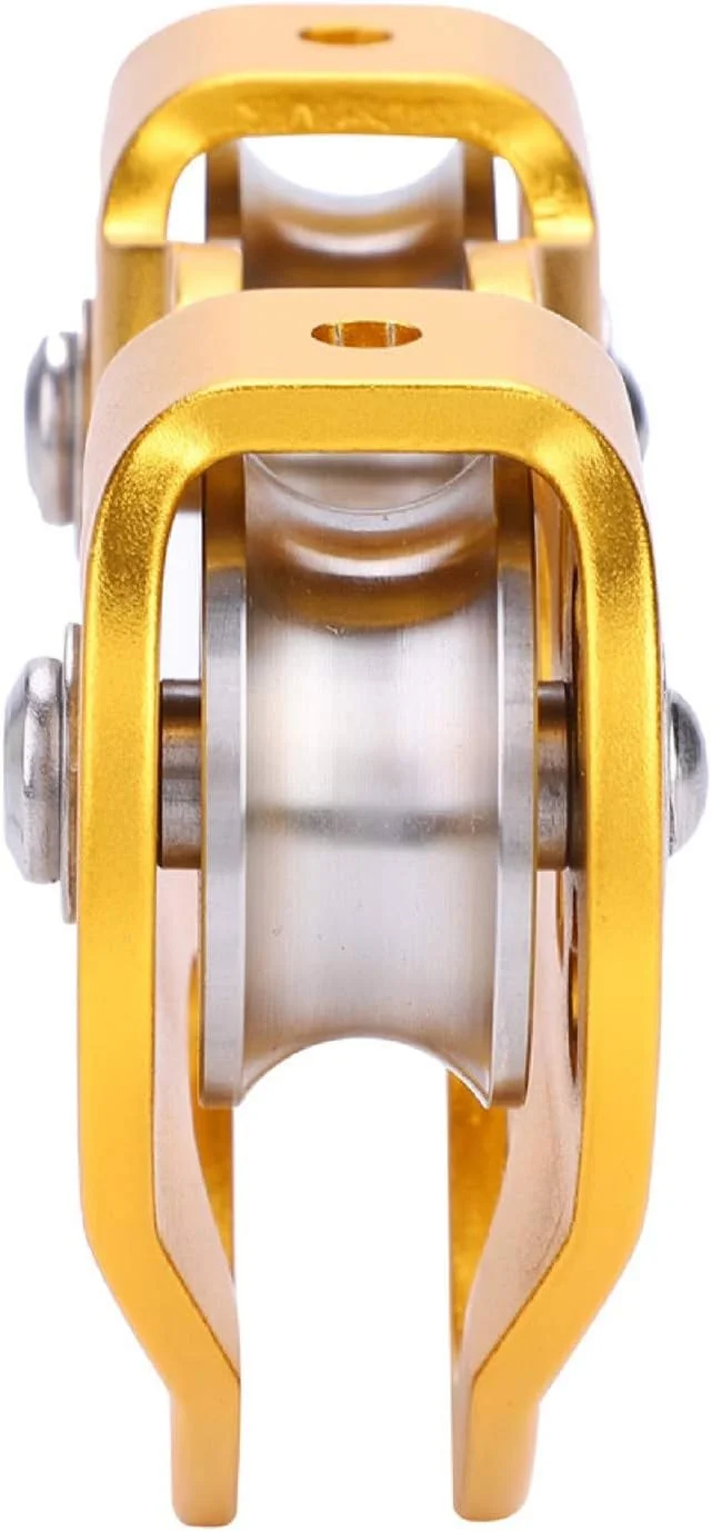 قرقره دوبل 30KN ترولی کابل نجات زیپ لاین تجهیزات سنگ نوردی در فضای باز (قرمز) قرقره دوبل 30KN ترولی کابل نجات زیپ لاین تجهیزات سنگ نوردی در فضای باز (قرمز)