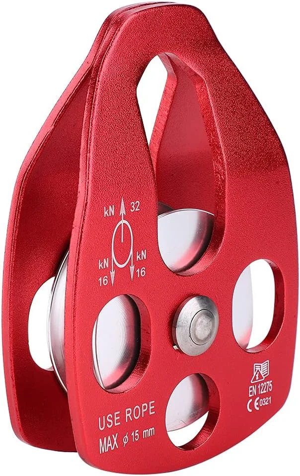 قرقره ثابت تک تسمه صعود از جنس آلومینیوم هوانوردی قابل حمل در فضای باز برای نجات در صعود و شکستگی در ارتفاع بالا (قرمز) قرقره ثابت تک تسمه صعود از جنس آلومینیوم هوانوردی قابل حمل در فضای باز برای نجات در صعود و شکستگی در ارتفاع بالا (قرمز)