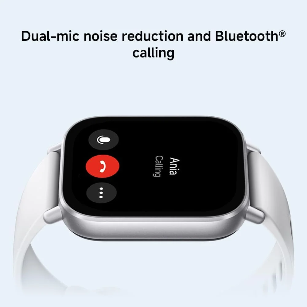 ساعت هوشمند شیائومی Redmi Watch 5 Active مشکی نیمه شب | صفحه نمایش 2.0 اینچی LCD، عمر باتری طولانی، تماس بلوتوثی، کاهش نویز، ردیابی سلامت، ضد آب 5ATM، عمر باتری 18 روزه