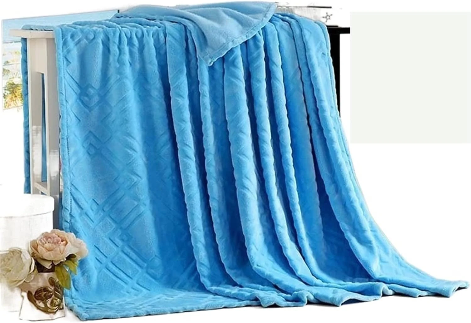 پتو بهاری UOKUGZ، پتوی نرم و ضخیم تک رنگ برای تخت، پتوی زمستانی سایز کینگ و دونفره