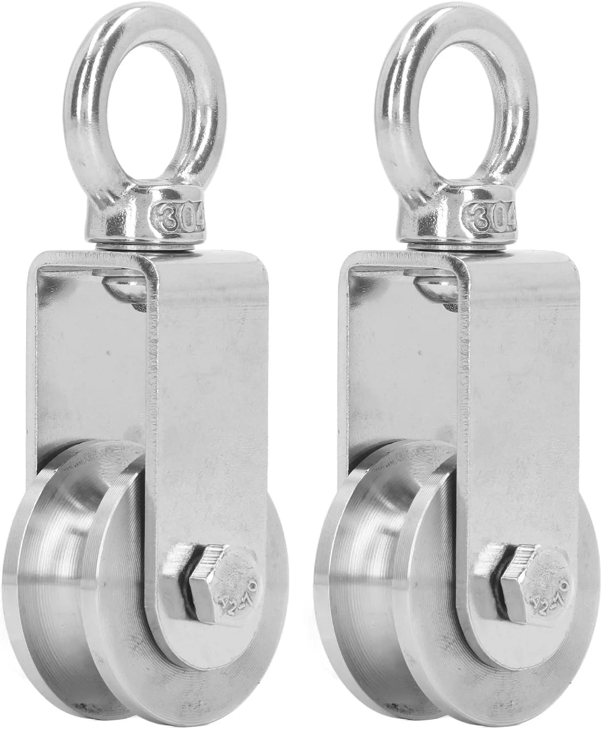 چرخ قرقره کابل نورنسی 2 عددی با قابلیت چرخش 360 درجه، قرقره استیل ضد زنگ با بلبرینگ دوبل داخلی چرخ قرقره کابل نورنسی 2 عددی با قابلیت چرخش 360 درجه، قرقره استیل ضد زنگ با بلبرینگ دوبل داخلی