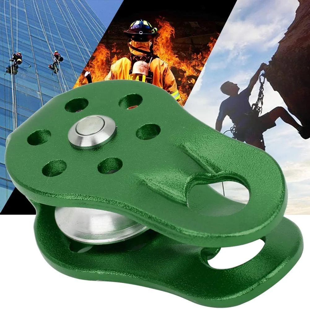 قرقره کوهنوردی آلیاژ آلومینیوم فضای باز، قرقره کوهنوردی، کار در ارتفاع برای کوهنوردی سراشیبی و صخره نوردی (سبز) قرقره کوهنوردی آلیاژ آلومینیوم فضای باز، قرقره کوهنوردی، کار در ارتفاع برای کوهنوردی سراشیبی و صخره نوردی (سبز)