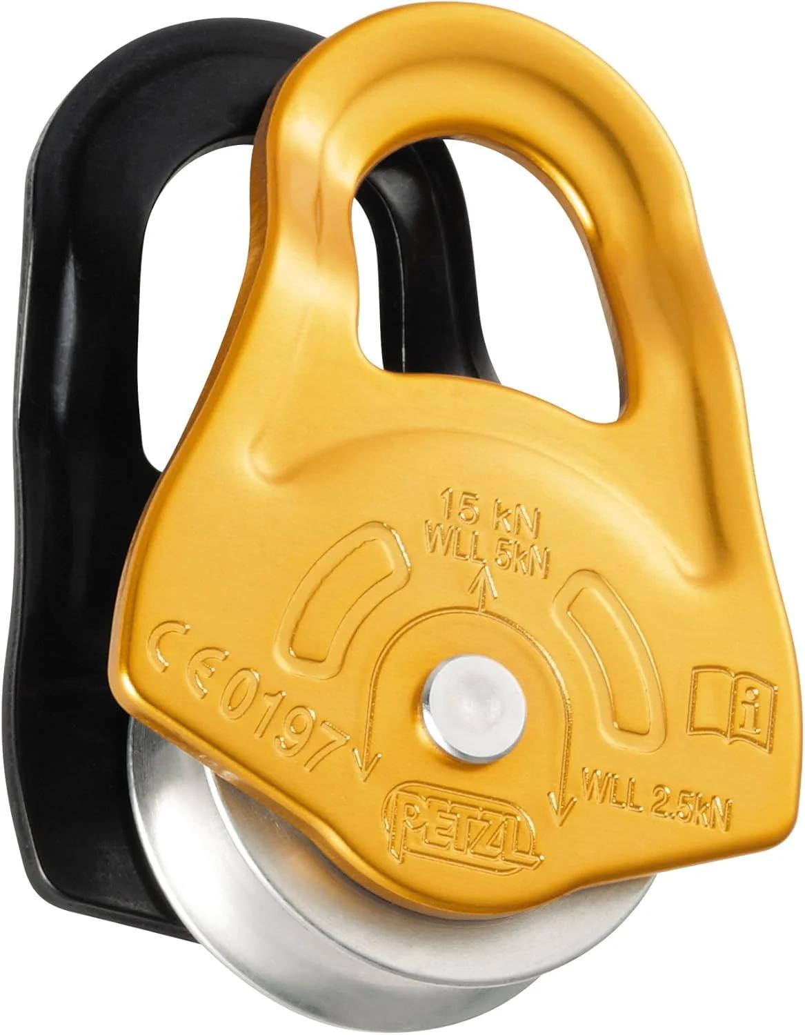 قرقره فوق العاده جمع و جور و با راندمان بالا Petzl P52A PARTNER، چند رنگ (زرد/مشکی)
