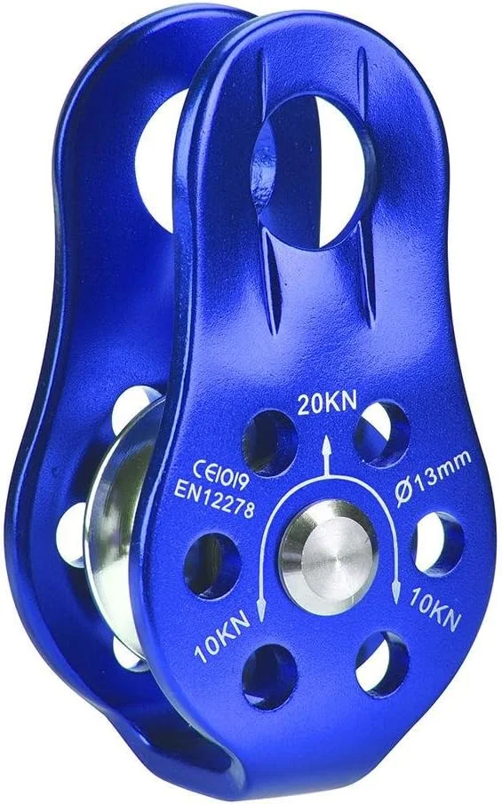 قرقره کوهنوردی در فضای باز، قرقره ثابت کوهنوردی، طناب سنگ نوردی، ابزار ایمنی در فضای باز، ابزار صعود (آبی)