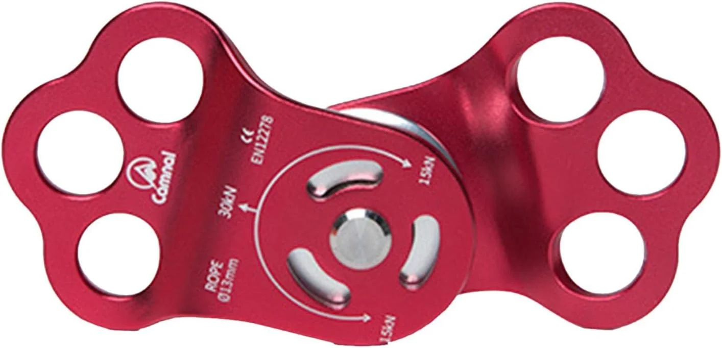 بلوک قرقره درخت نوردی در فضای باز، قرقره تکی با سه سوراخ برای حمل کوهنوردی، مناسب برای کوهنوردی در فضای باز