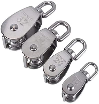 قرقره استیل تک چرخ گردان بالابر طناب Raitron M15/M20 M25 M32 M50 مجموعه ابزار چرخ بالابر (رنگ: M15)