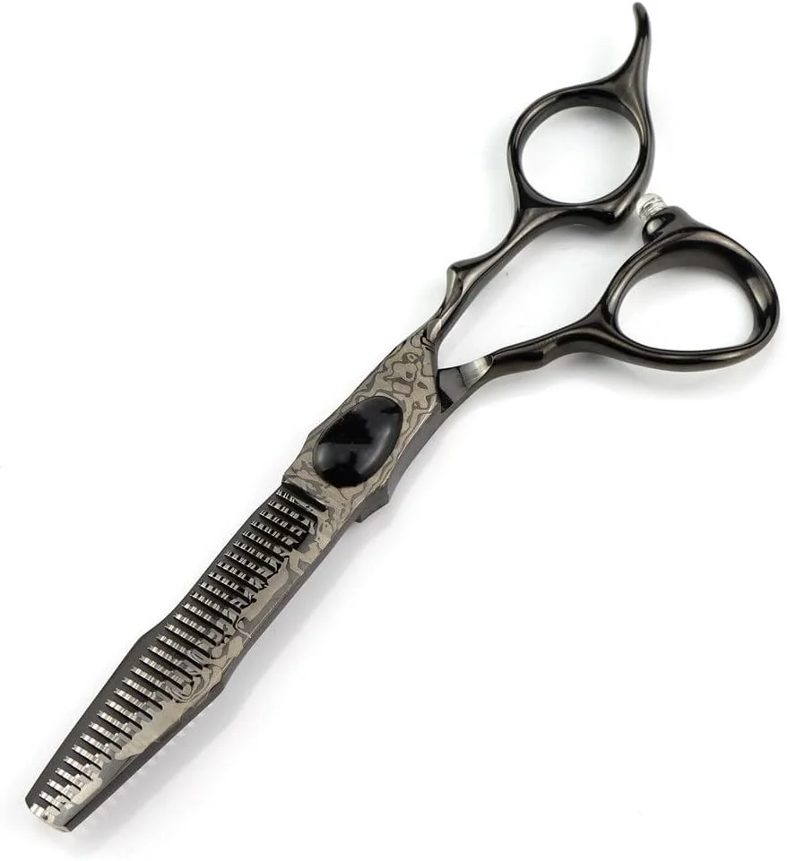 GBMULG Hair Cutting Shears, 6 Inch Professional JP440c Steel Black Hair Scissors Haircut Thinning Barber Cutting Shears Hairdresser Scissors,Thinning Scissor GBMULG Hair Cutting Shears, 6 Inch Professional JP440c Steel Black Hair Scissors Haircut Thinning Barber Cutting Shears Hairdresser Scissors,Thinning Scissor