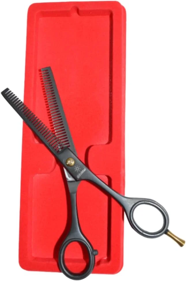 قیچی پیتاژ دو طرفه 6.0 اینچی گلوبال استار - روکش مشکی ممتاز برای استفاده حرفه ای قیچی پیتاژ دو طرفه 6.0 اینچی گلوبال استار - روکش مشکی ممتاز برای استفاده حرفه ای