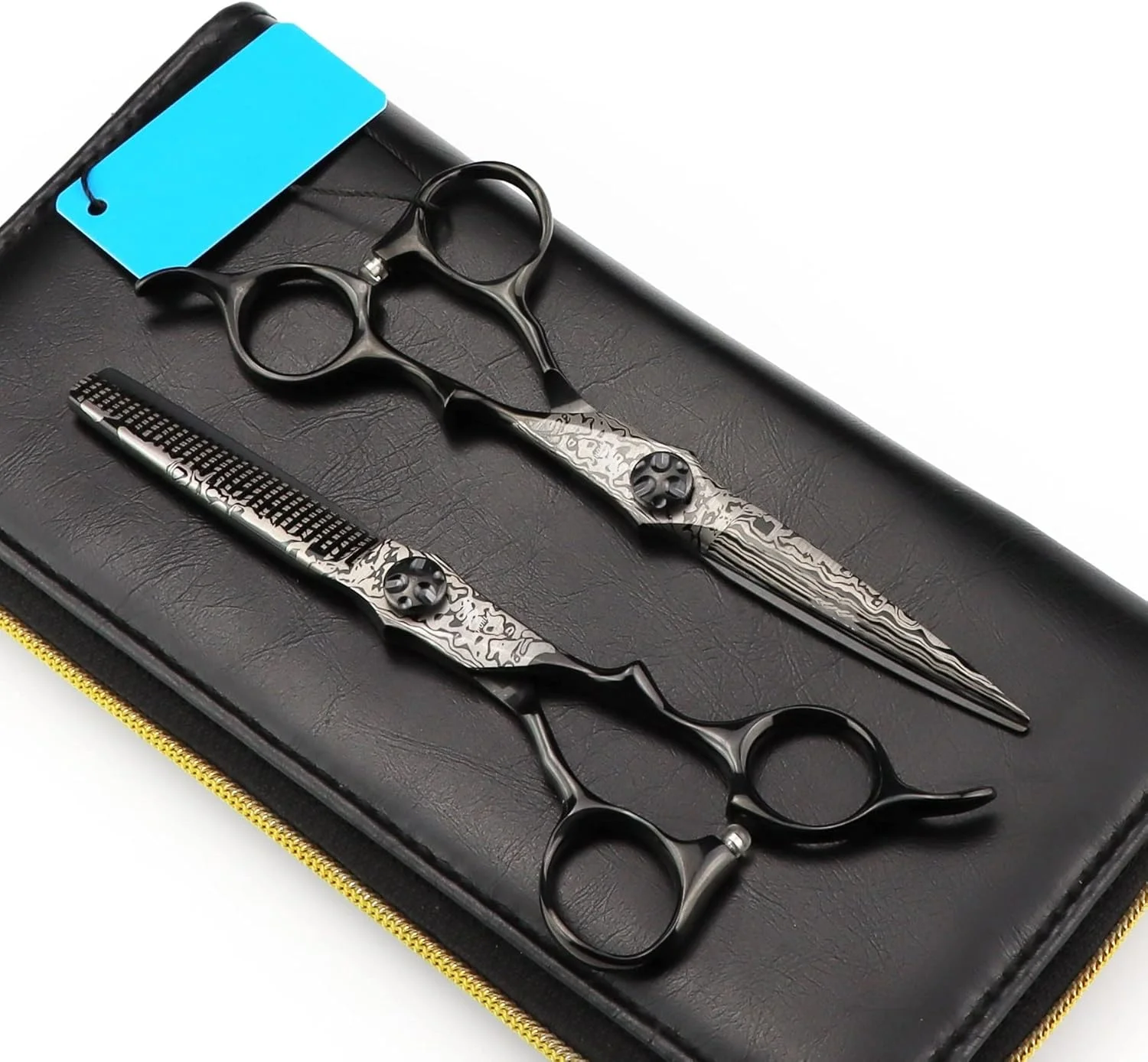 قیچی آرایشگری حرفه ای GBMULG، ست قیچی موی حرفه ای 6 اینچی فولاد ضد زنگ 440C ژاپنی، ست قیچی پیتاژ، کیت قیچی آرایشگری، مشکی قیچی آرایشگری حرفه ای GBMULG، ست قیچی موی حرفه ای 6 اینچی فولاد ضد زنگ 440C ژاپنی، ست قیچی پیتاژ، کیت قیچی آرایشگری، مشکی