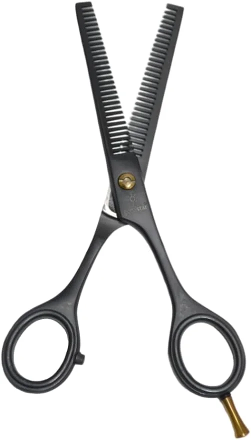 قیچی پیتاژ دو طرفه 6.0 اینچی گلوبال استار - روکش مشکی ممتاز برای استفاده حرفه ای قیچی پیتاژ دو طرفه 6.0 اینچی گلوبال استار - روکش مشکی ممتاز برای استفاده حرفه ای