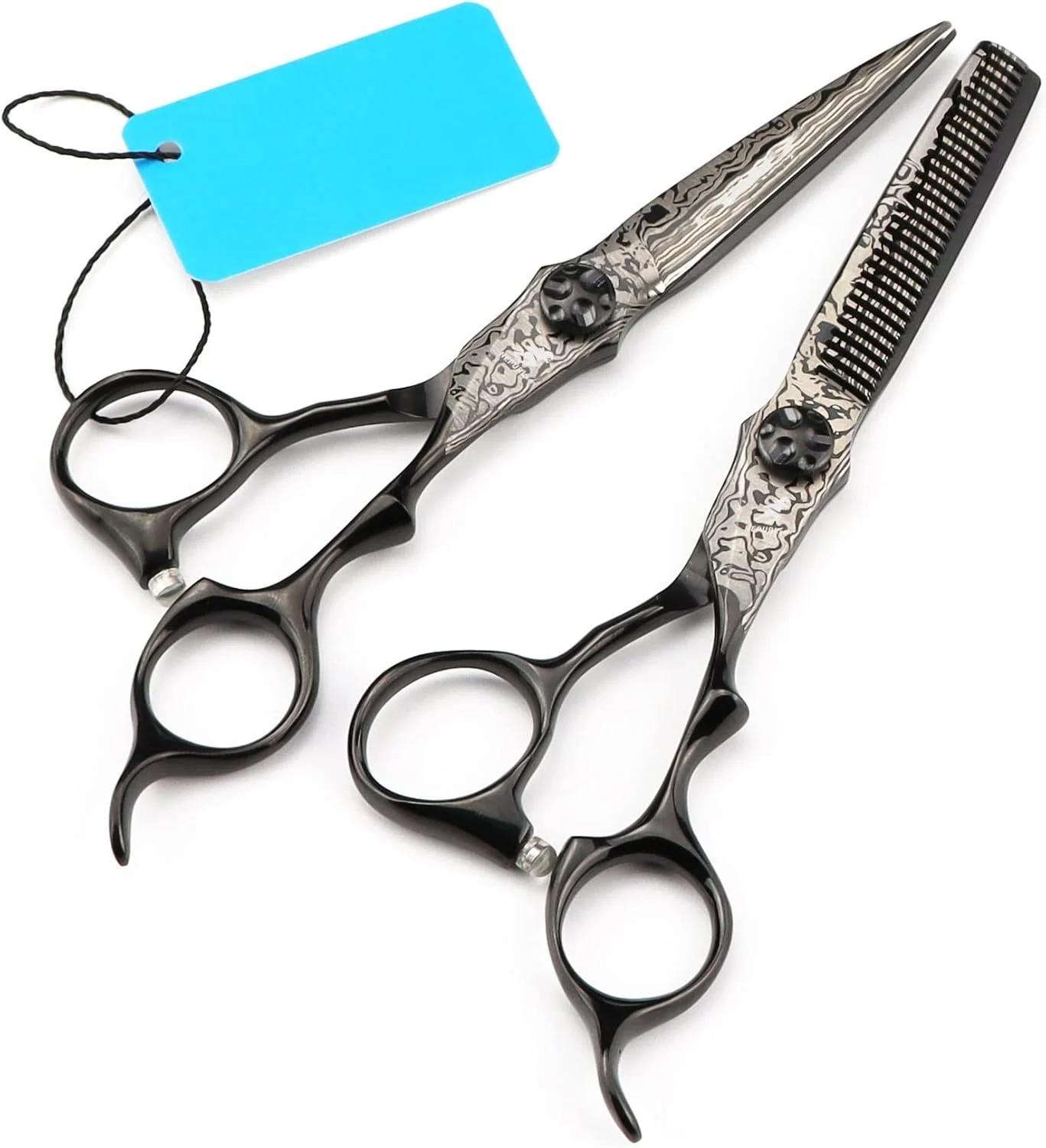 قیچی آرایشگری حرفه ای GBMULG، ست قیچی موی حرفه ای 6 اینچی فولاد ضد زنگ 440C ژاپنی، ست قیچی پیتاژ، کیت قیچی آرایشگری، مشکی قیچی آرایشگری حرفه ای GBMULG، ست قیچی موی حرفه ای 6 اینچی فولاد ضد زنگ 440C ژاپنی، ست قیچی پیتاژ، کیت قیچی آرایشگری، مشکی