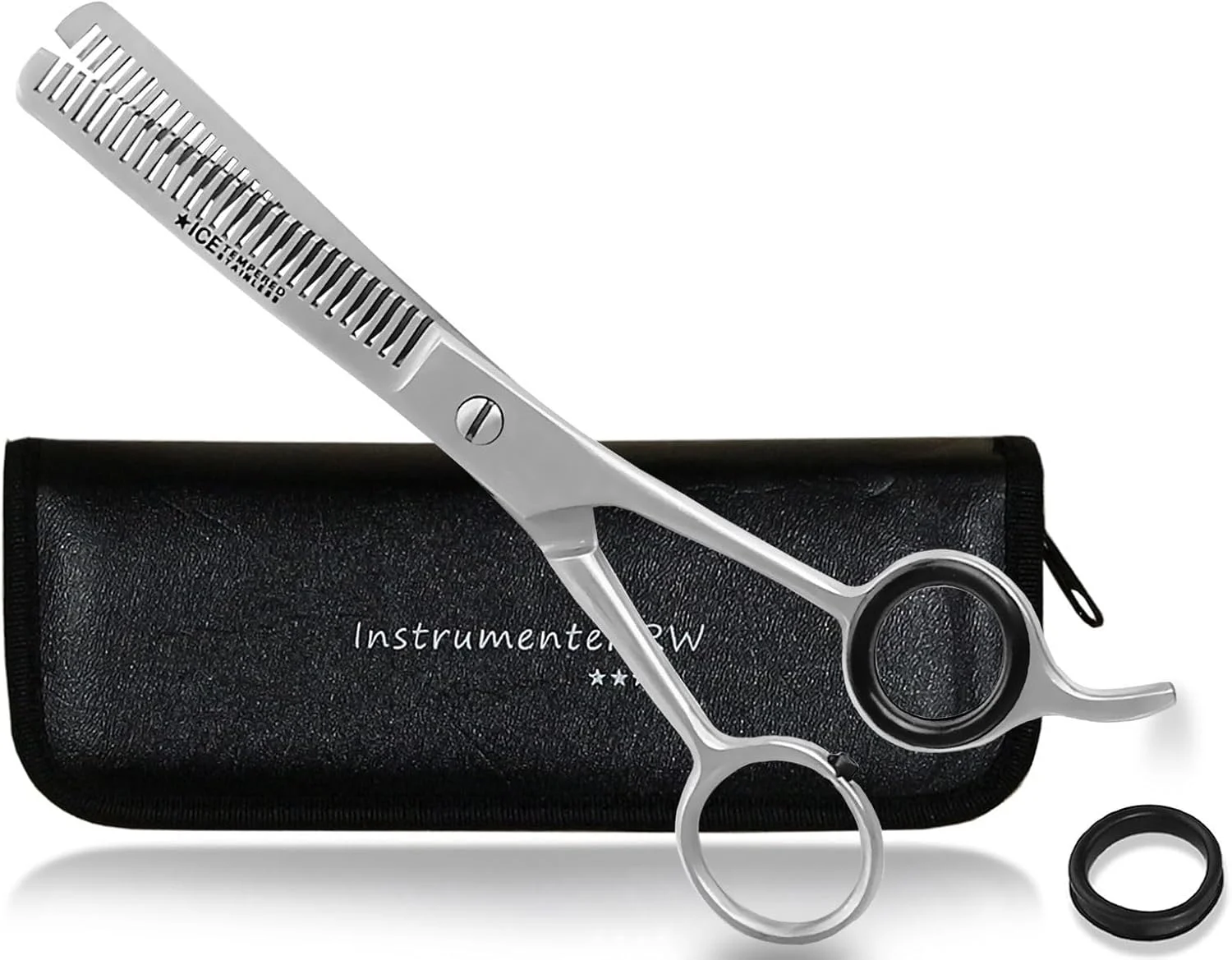 قیچی پیتاژ حرفه ای InstrumenteNrw - قیچی مدلینگ - قیچی آرایشگری - قیچی مو - دندانه دار با کیف نگهداری کاربردی (شماره 2 = 6 اینچ دندانه دار دو طرفه) قیچی پیتاژ حرفه ای InstrumenteNrw - قیچی مدلینگ - قیچی آرایشگری - قیچی مو - دندانه دار با کیف نگهداری کاربردی (شماره 2 = 6 اینچ دندانه دار دو طرفه)