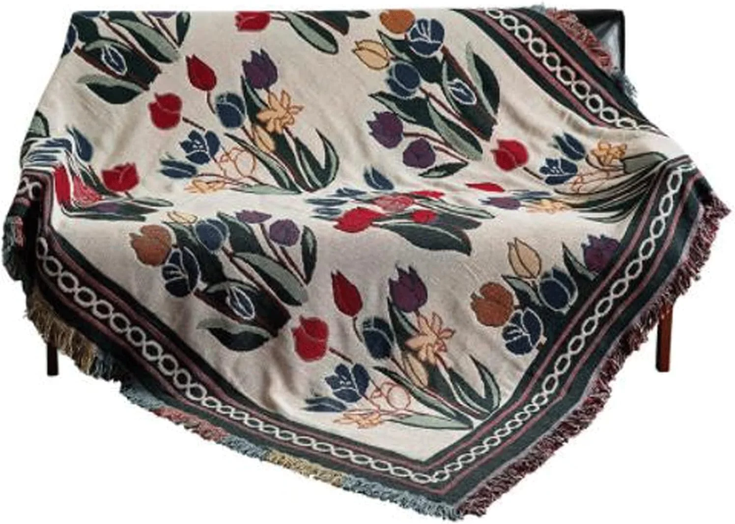 پتو طرح لاله UGFVGYTG، روکش چند منظوره مبل، روکش لغزنده، پتو مسافرتی هواپیما (180x200 سانتی متر)