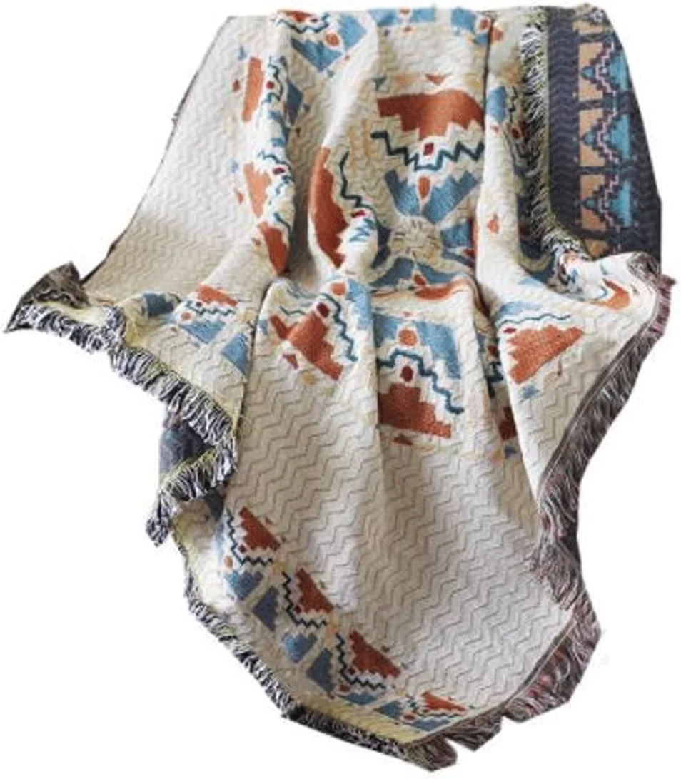 UGFVGYTG Blanket Knitted Throw Thread Blanket On The Bed Sofa Towel Bed Plaid Tapestry Bedspread Tablecloth(130X160CM)