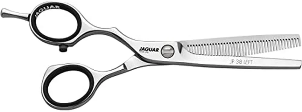 JAGUAR White Line JP 38 Left Handed Hair Thinning Scissors, 5.25-Inch Length, 0.02 kg,4030363005875 JAGUAR White Line JP 38 Left Handed Hair Thinning Scissors, 5.25-Inch Length, 0.02 kg,4030363005875