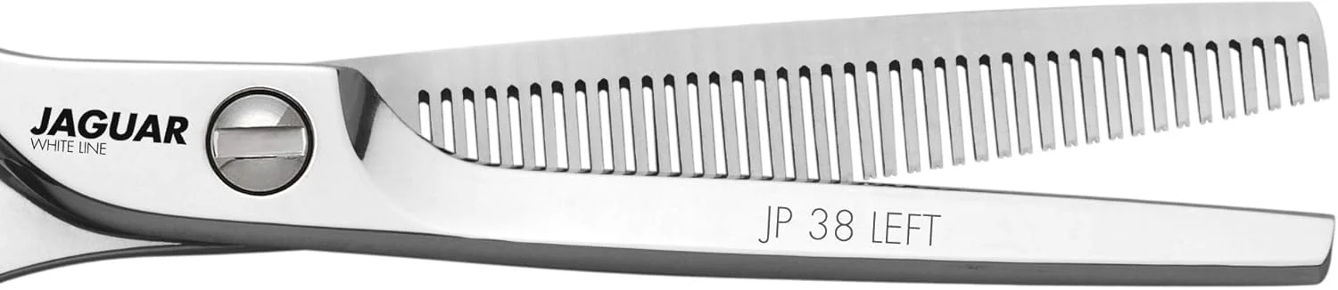 JAGUAR White Line JP 38 Left Handed Hair Thinning Scissors, 5.25-Inch Length, 0.02 kg,4030363005875 JAGUAR White Line JP 38 Left Handed Hair Thinning Scissors, 5.25-Inch Length, 0.02 kg,4030363005875