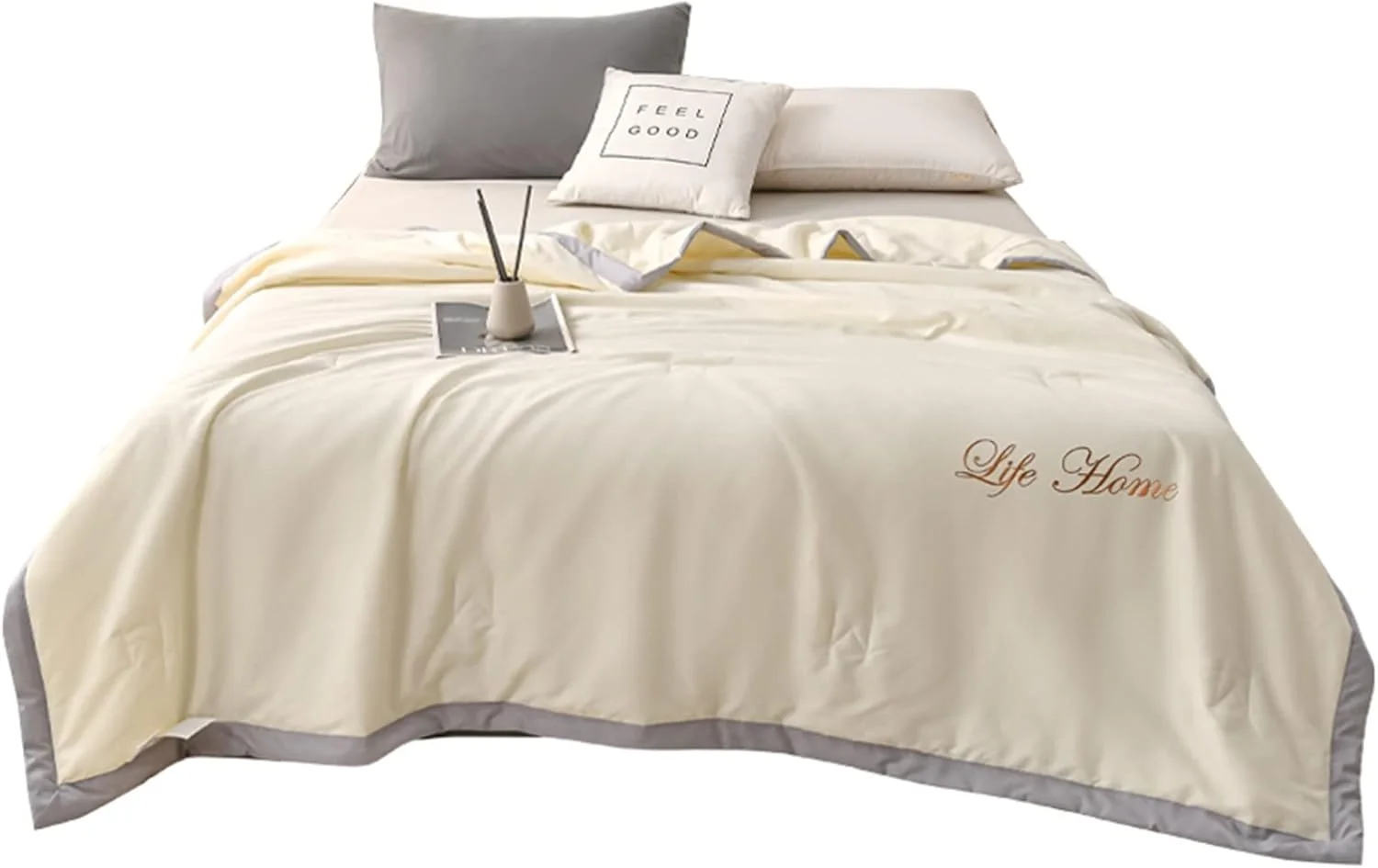 پتو UGFVGYTG، پتو الیاف سویا مناسب بهار، پاییز، زمستان و تابستان، لحاف خنک، لحاف چهار فصل جهانی، پتو روتختی