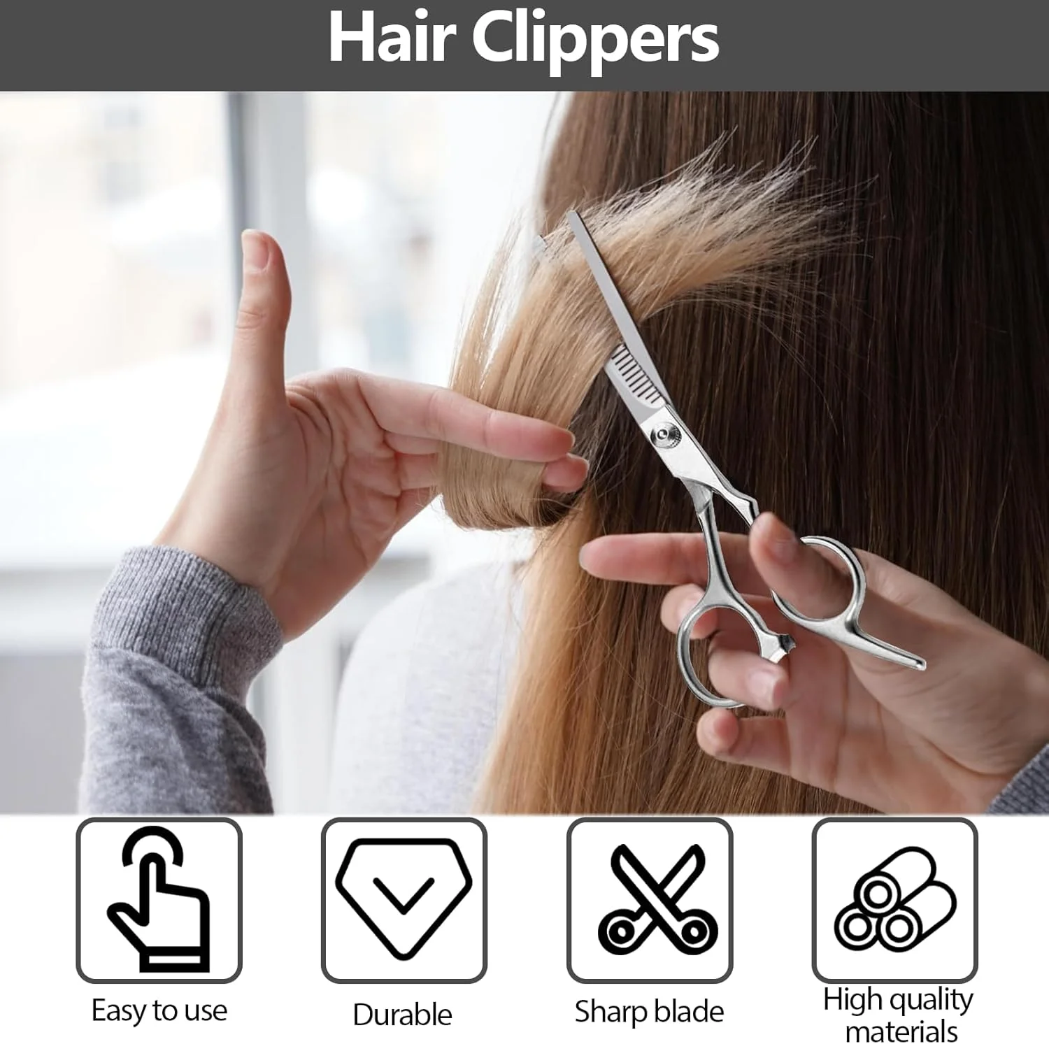 بسته 2 عددی قیچی مو استیل ضد زنگ ممتاز Keyxer، قیچی های بسیار تیز و دقیق برای حجم دادن، قیچی مو برای کم کردن حجم و حالت دادن، مناسب برای منزل، سالن آرایشگری و آرایشگران بسته 2 عددی قیچی مو استیل ضد زنگ ممتاز Keyxer، قیچی های بسیار تیز و دقیق برای حجم دادن، قیچی مو برای کم کردن حجم و حالت دادن، مناسب برای منزل، سالن آرایشگری و آرایشگران