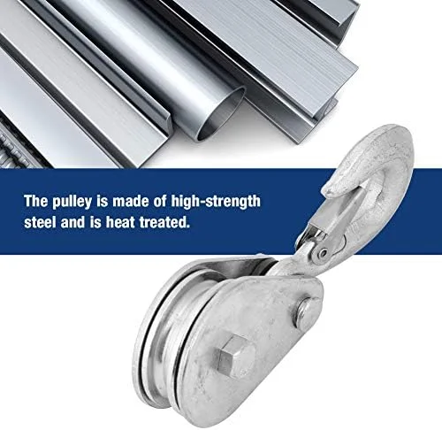 قرقره تکی، قرقره طناب بالابر تک چرخ فولادی با استحکام بالا برای لغزش کابل (0.5 تن)