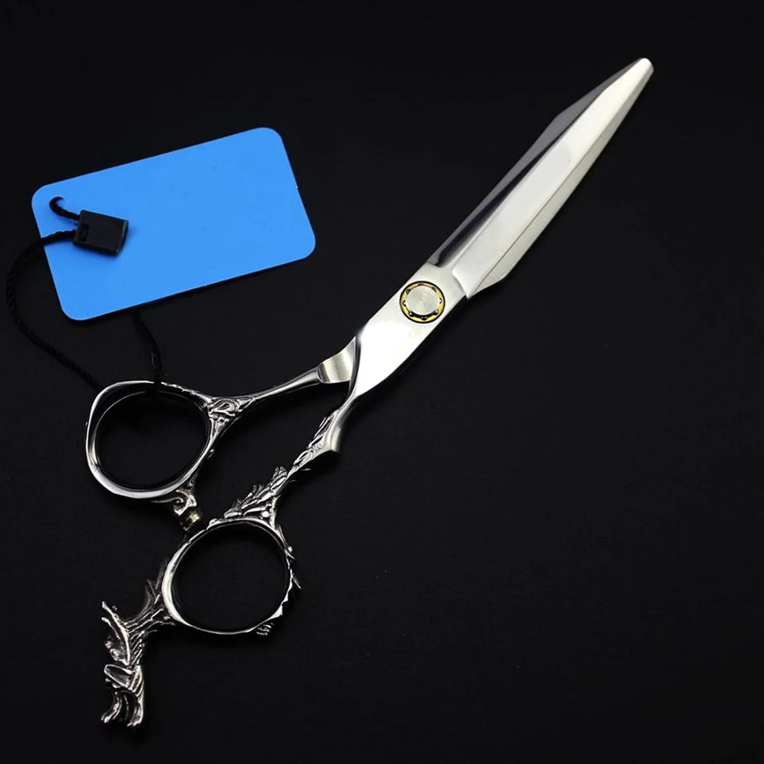 قیچی آرایشگری حرفه ای با پیچ بلبرینگ، قیچی آرایشگر، دسته اژدها، قیچی های کوتاهی و پیتاژ