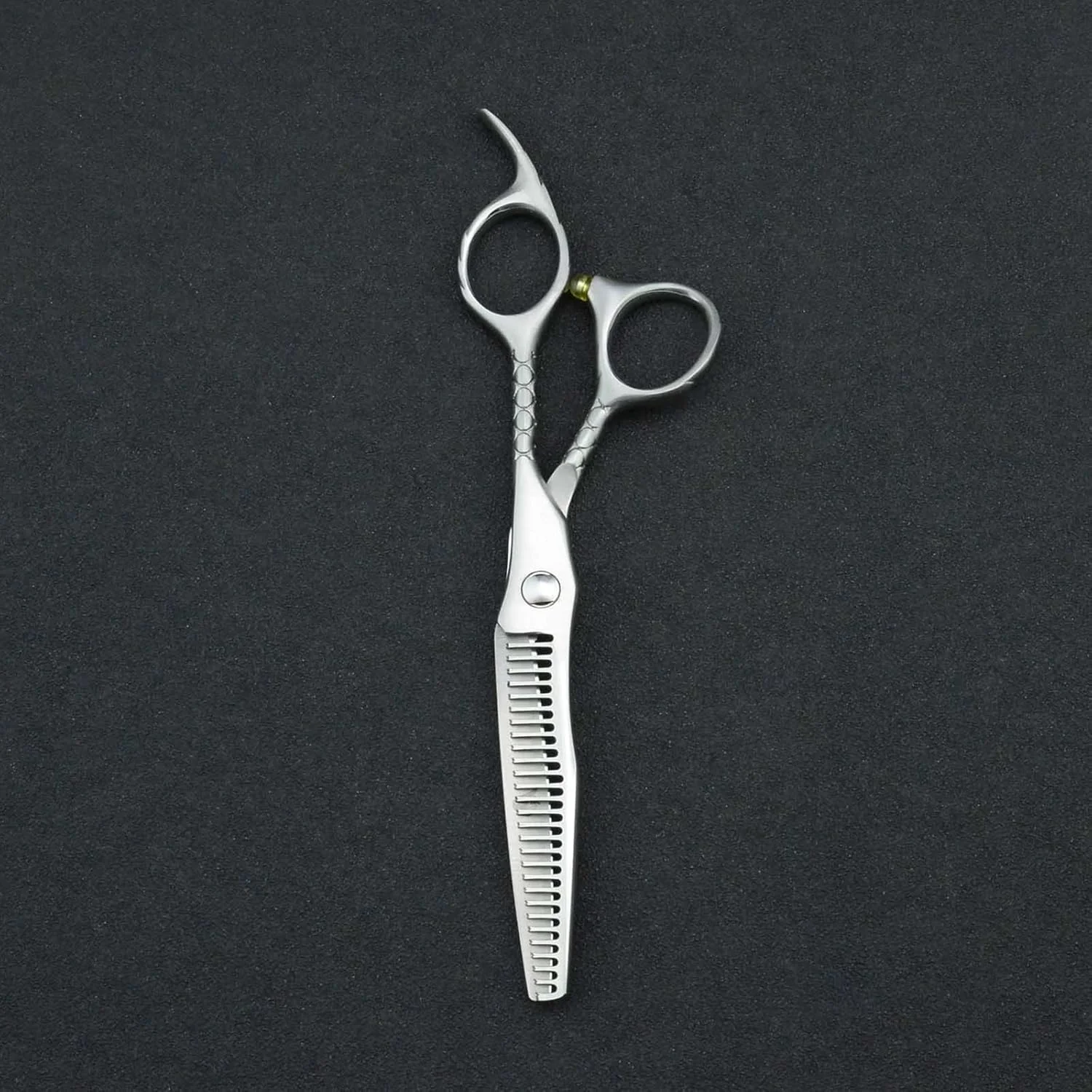 ست قیچی آرایشگری حرفه ای 6.0 اینچی شامل تیغ، لوازم جانبی آرایشگر، قیچی برش مو فولاد ژاپنی JP440C، قیچی پیتاژ، ابزار آرایش مو سالن (سایز: قیچی پیتاژ)