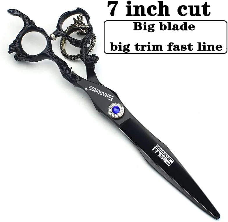 قیچی آرایشگری حرفه ای، قیچی آرایشگری، قیچی اصلاح مو 6/7 اینچ، قیچی پیتاژ و ست برش (قیچی تخت 7 اینچی)