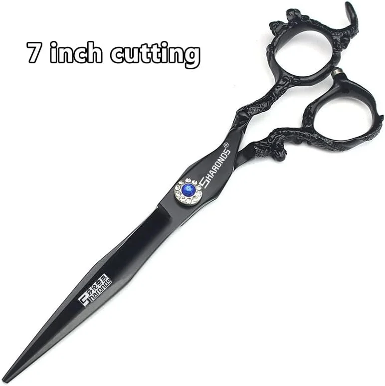 قیچی آرایشگری حرفه ای، قیچی آرایشگری، قیچی اصلاح مو 6/7 اینچ، قیچی پیتاژ و ست برش (قیچی تخت 7 اینچی)