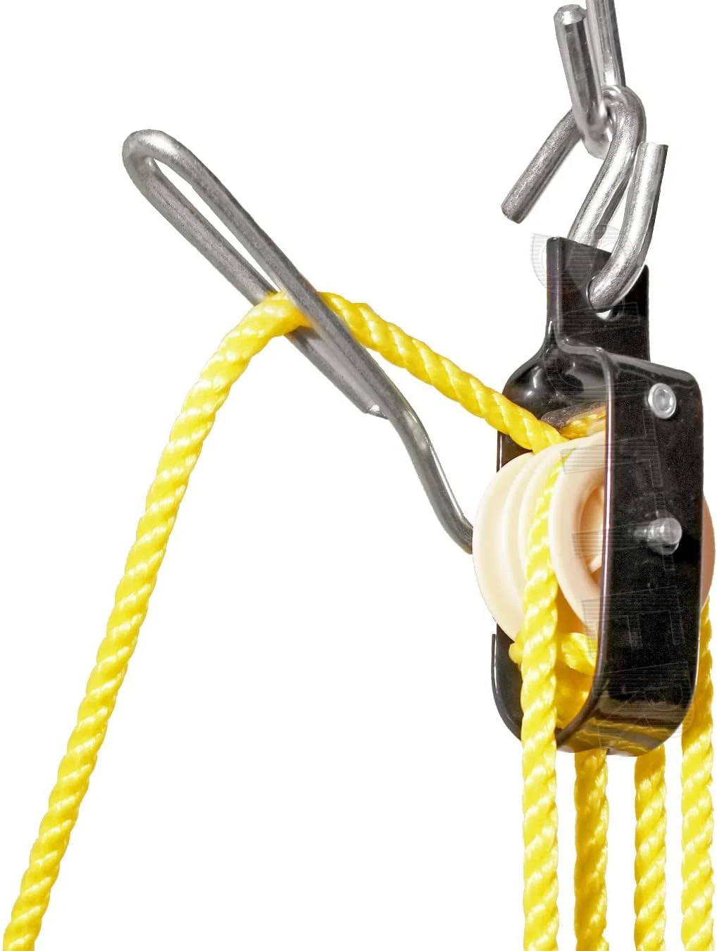 جرثقیل شکار SUTTER مدل Chop Boom و Wild Mountain Boom به همراه قرقره و ترمز، ظرفیت بار: 250 کیلوگرم، طول طناب: 12 متر، قابل استفاده توسط یک نفر