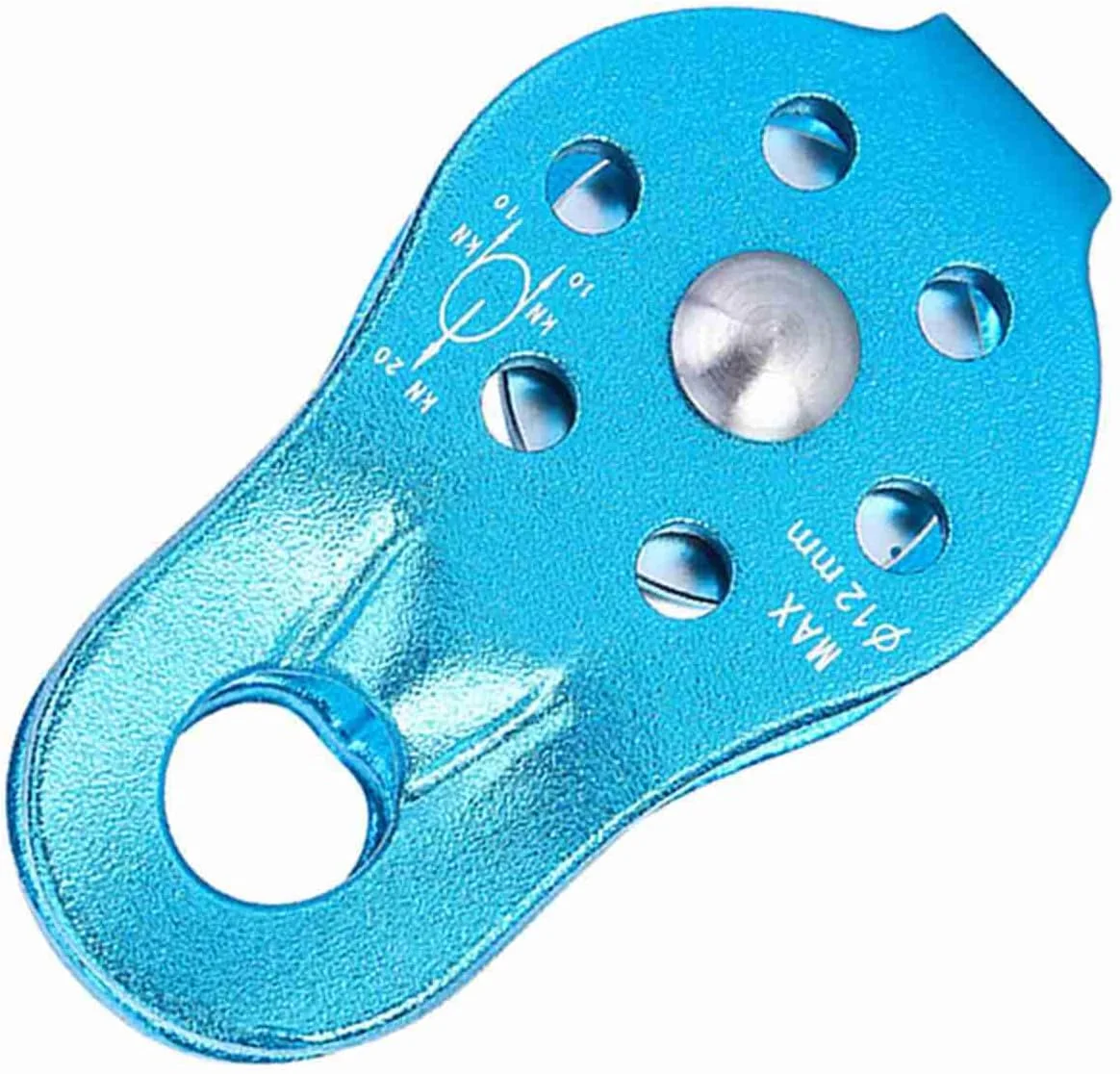 قرقره صعود تیهبیان، آلیاژ آلومینیوم، سنگین، قرقره تک طناب، لوازم جانبی تجهیزات ایمنی صعود (آبی)