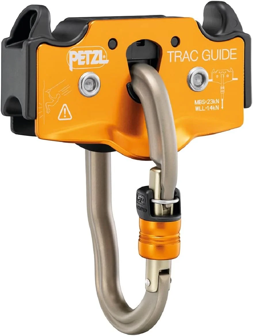 قرقره Petzl TRAC GUIDE مناسب برای پارک های ماجراجویی، نارنجی، سایز یکتا