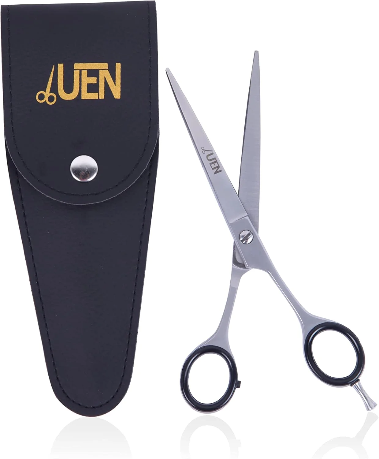 قیچی آرایشگری حرفه ای UEN، 7 اینچ، لبه تیغ، استیل ضد زنگ، مناسب برای سالن، آرایشگاه و استفاده خانگی، قیچی آرایشگری برای کودکان، زنان و مردان قیچی آرایشگری حرفه ای UEN، 7 اینچ، لبه تیغ، استیل ضد زنگ، مناسب برای سالن، آرایشگاه و استفاده خانگی، قیچی آرایشگری برای کودکان، زنان و مردان