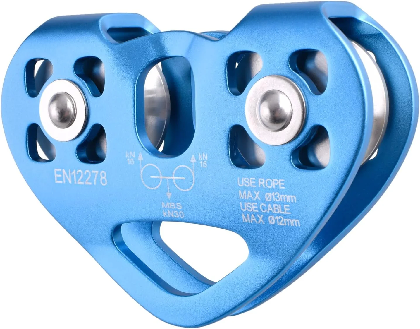 قرقره طناب TRIWONDER 30 kN برای طناب هایی تا قطر 13 میلی متر (آبی)