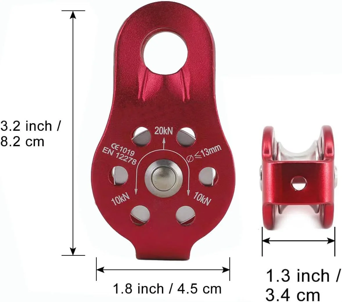 قرقره ستاره ای ترد، قرقره آلیاژ آلومینیوم سنگین برای طناب نوردی 12 میلی متری، بلوک قرقره تک طناب برای طناب نوردی 12 میلی متری قرقره ستاره ای ترد، قرقره آلیاژ آلومینیوم سنگین برای طناب نوردی 12 میلی متری، بلوک قرقره تک طناب برای طناب نوردی 12 میلی متری