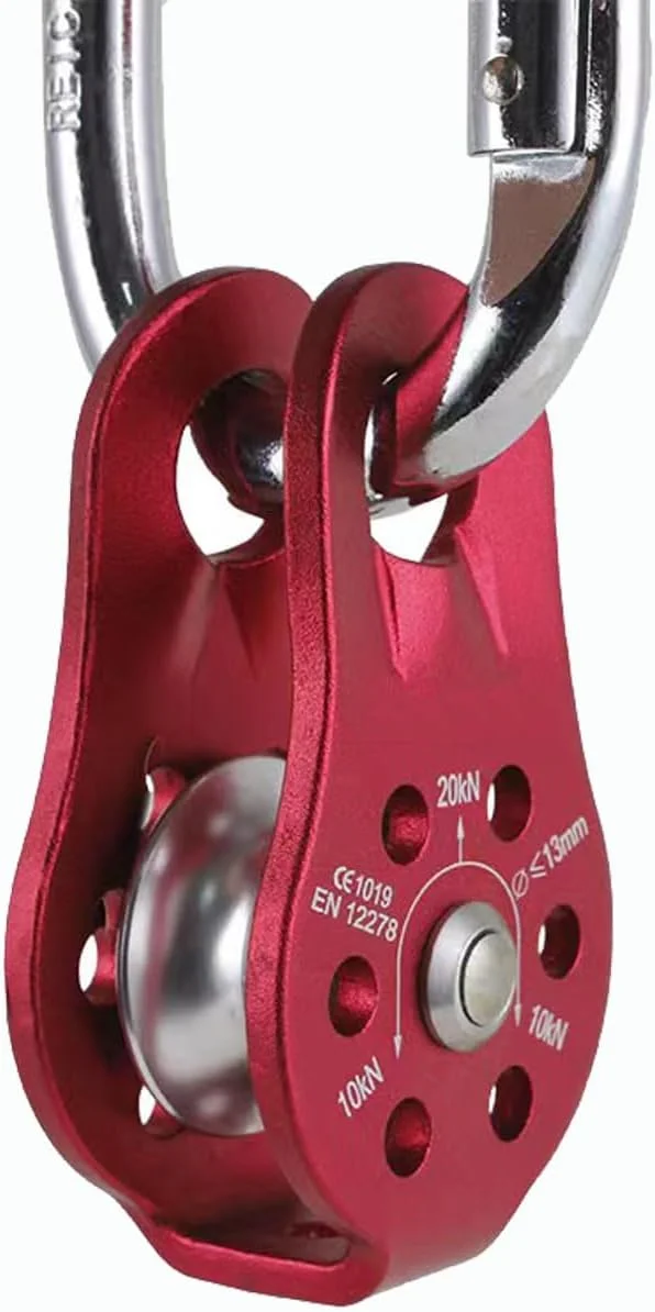 قرقره ستاره ای ترد، قرقره آلیاژ آلومینیوم سنگین برای طناب نوردی 12 میلی متری، بلوک قرقره تک طناب برای طناب نوردی 12 میلی متری قرقره ستاره ای ترد، قرقره آلیاژ آلومینیوم سنگین برای طناب نوردی 12 میلی متری، بلوک قرقره تک طناب برای طناب نوردی 12 میلی متری