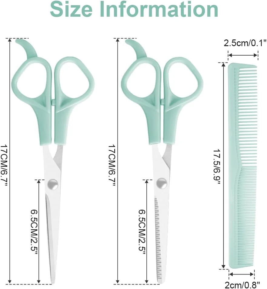 قیچی آرایشگری LOPHE، ست قیچی آرایشگری 3 تکه، قیچی پیتاژ به همراه شانه، قیچی آرایشگری برای قیچی ریش، قیچی مو، آرایشگاه در خانه، آبی قیچی آرایشگری LOPHE، ست قیچی آرایشگری 3 تکه، قیچی پیتاژ به همراه شانه، قیچی آرایشگری برای قیچی ریش، قیچی مو، آرایشگاه در خانه، آبی