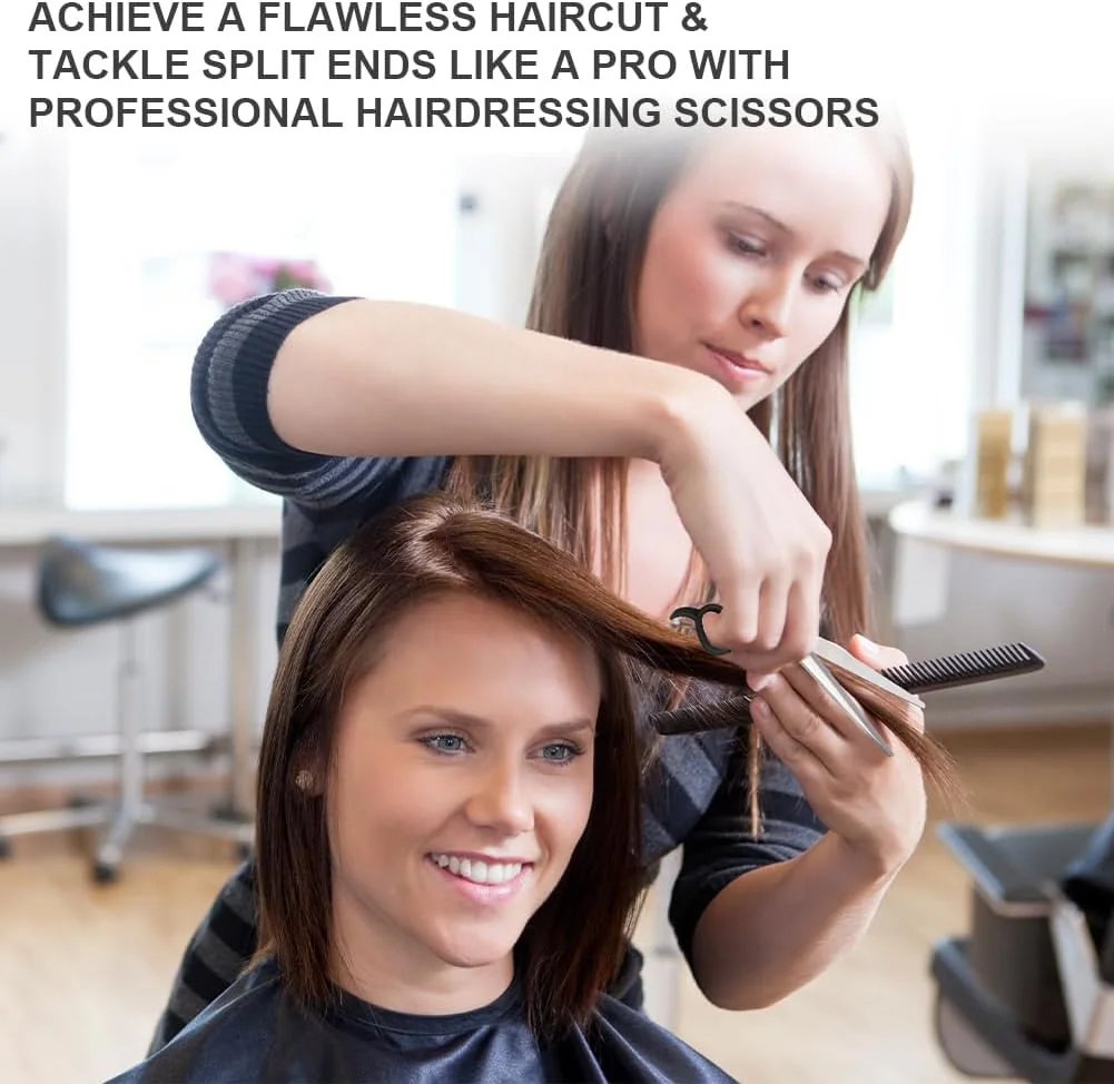 قیچی آرایشگری LOPHE، ست قیچی آرایشگری 3 تکه، قیچی پیتاژ به همراه شانه، قیچی آرایشگری برای قیچی ریش، قیچی مو، آرایشگاه در خانه، مشکی قیچی آرایشگری LOPHE، ست قیچی آرایشگری 3 تکه، قیچی پیتاژ به همراه شانه، قیچی آرایشگری برای قیچی ریش، قیچی مو، آرایشگاه در خانه، مشکی