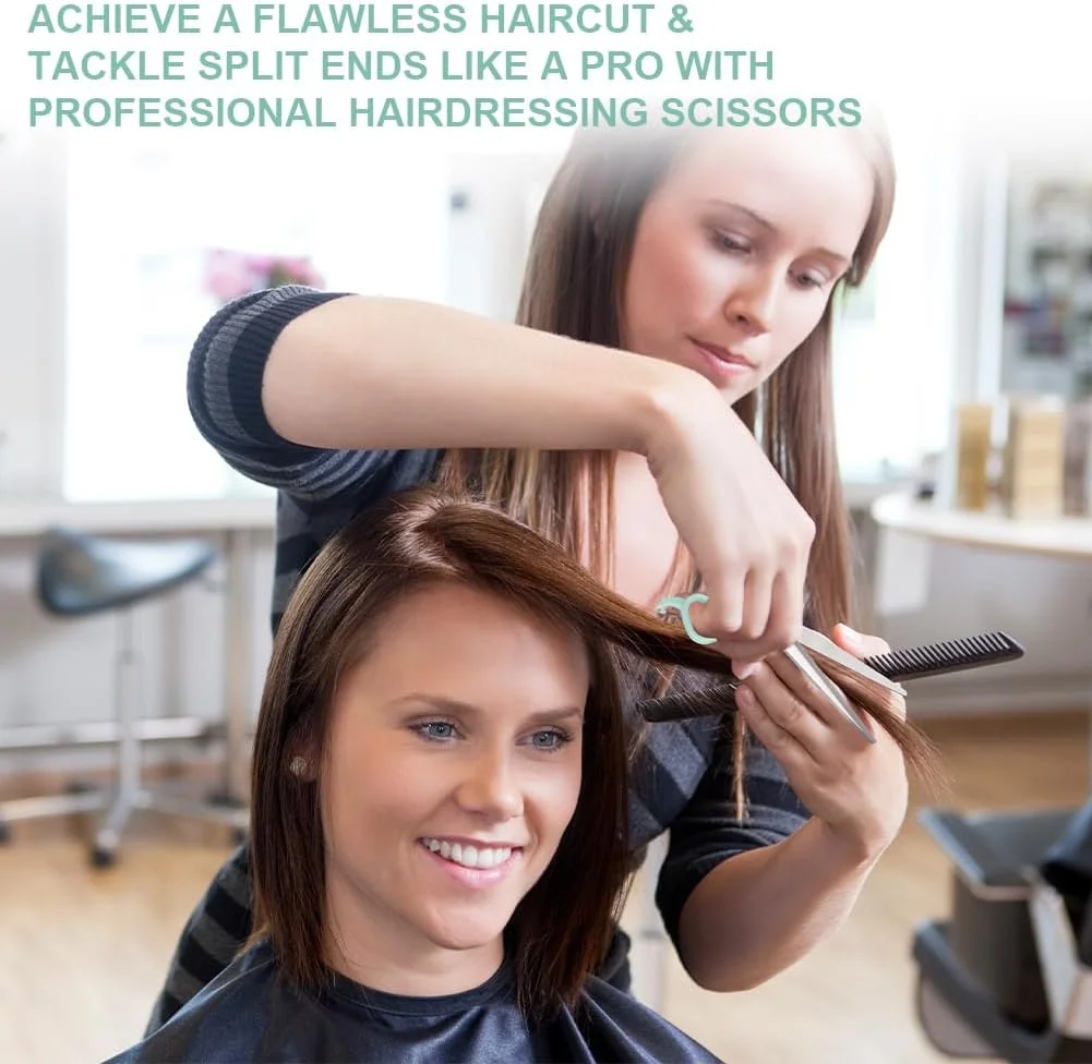 قیچی آرایشگری LOPHE، ست قیچی آرایشگری 3 تکه، قیچی پیتاژ به همراه شانه، قیچی آرایشگری برای ریش، قیچی مو، آرایشگاه در خانه، آبی قیچی آرایشگری LOPHE، ست قیچی آرایشگری 3 تکه، قیچی پیتاژ به همراه شانه، قیچی آرایشگری برای ریش، قیچی مو، آرایشگاه در خانه، آبی