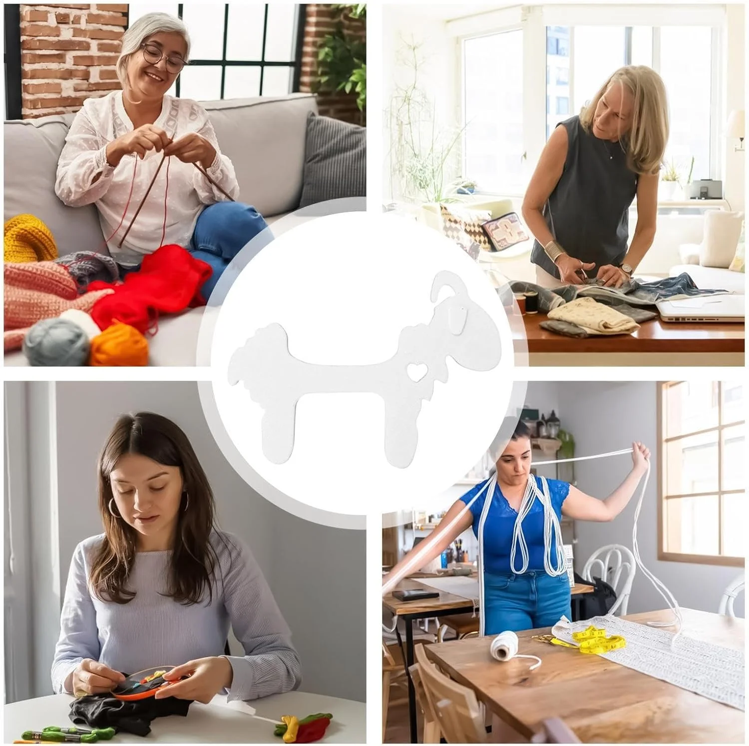 ماسوره نخ گلدوزی - نگهداری نخ خیاطی - سازمان دهنده نخ پشمی طرح گوسفند برای خیاطان، لحاف دوزها، اساتید هنر، کلکسیونرها، کلاس های خیاطی، کارگاه های صنایع دستی، مسافرت های خانگی