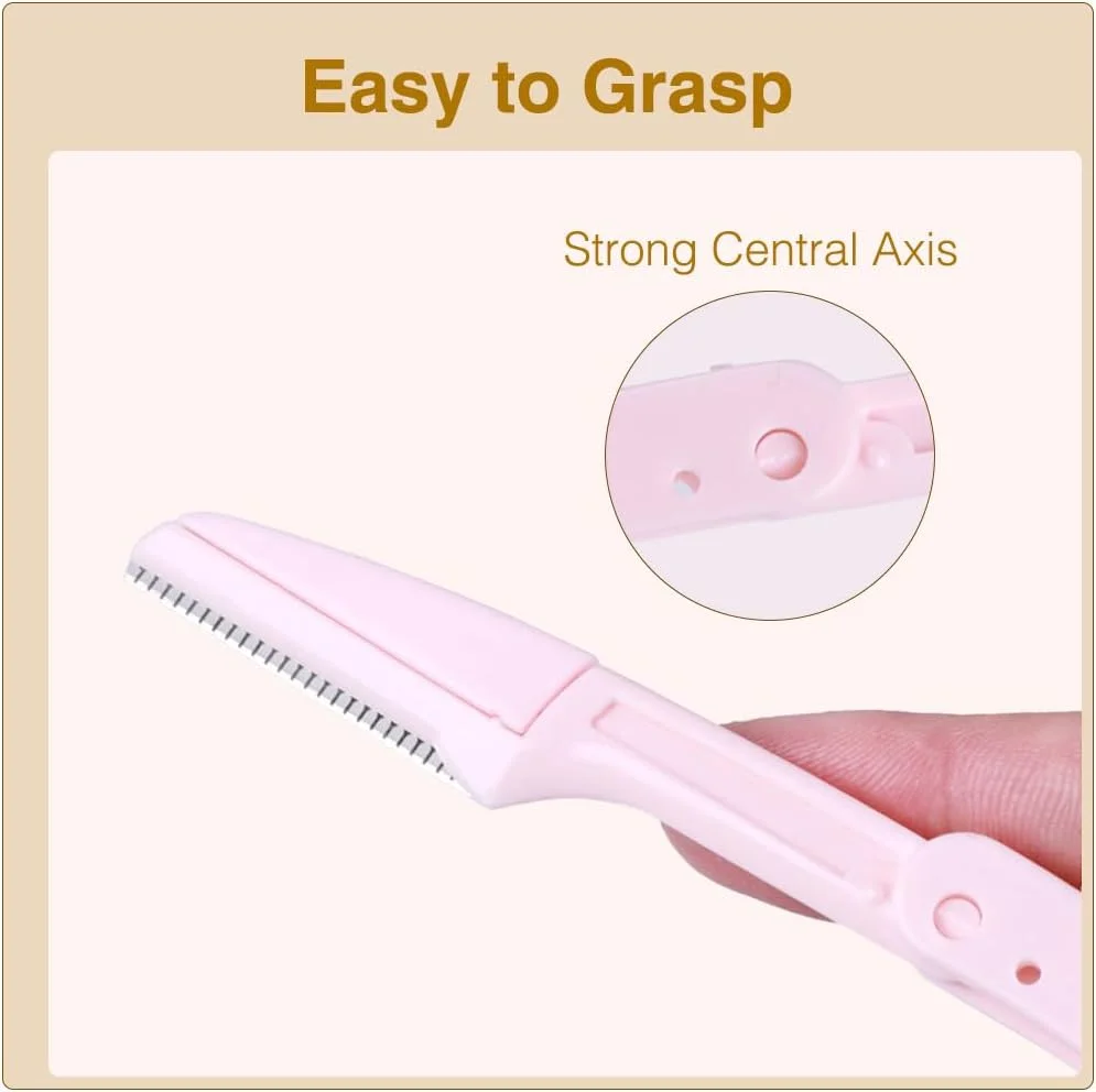 ست 3 عددی تیغ ابرو تاشو مناسب برای اصلاح ابرو، از بین بردن موهای صورت و لایه برداری پوست صورت برای خانم ها و آقایان ست 3 عددی تیغ ابرو تاشو مناسب برای اصلاح ابرو، از بین بردن موهای صورت و لایه برداری پوست صورت برای خانم ها و آقایان