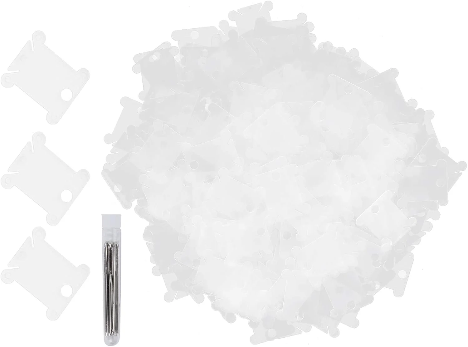 300 عدد ماسوره نخ دندان پلاستیکی، ماسوره نخ دندان، صفحه سیم پیچی شفاف برای گلدوزی 300 عدد ماسوره نخ دندان پلاستیکی، ماسوره نخ دندان، صفحه سیم پیچی شفاف برای گلدوزی