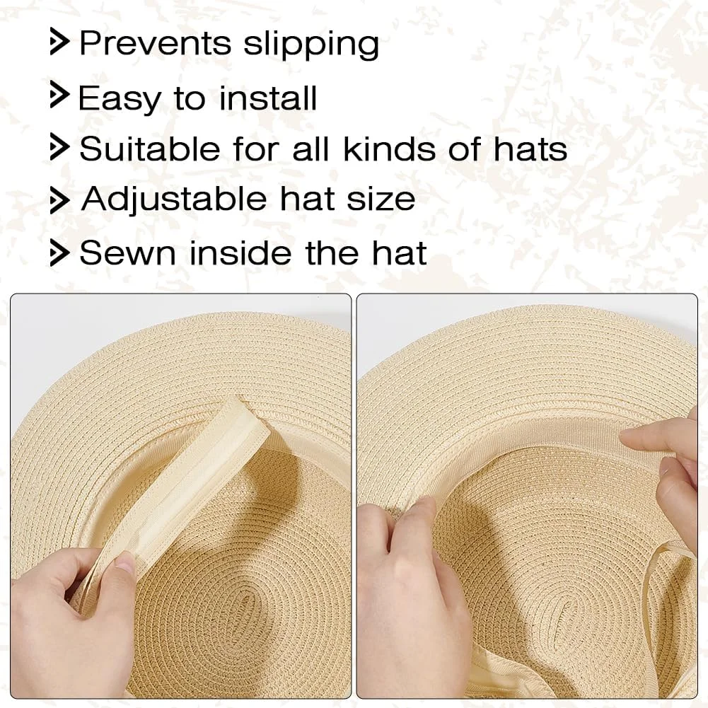 BENECREAT بسته 12 عددی نوار کاهنده سایز کلاه در 3 رنگ، 57.6 x 3 سانتی متر نوار تنظیم سایز کلاه نوارهای فیبری درج سایز کلاه نوار عرق گیر کلاه برای لوازم جانبی خیاطی کلاه، 4 عدد در هر رنگ BENECREAT بسته 12 عددی نوار کاهنده سایز کلاه در 3 رنگ، 57.6 x 3 سانتی متر نوار تنظیم سایز کلاه نوارهای فیبری درج سایز کلاه نوار عرق گیر کلاه برای لوازم جانبی خیاطی کلاه، 4 عدد در هر رنگ