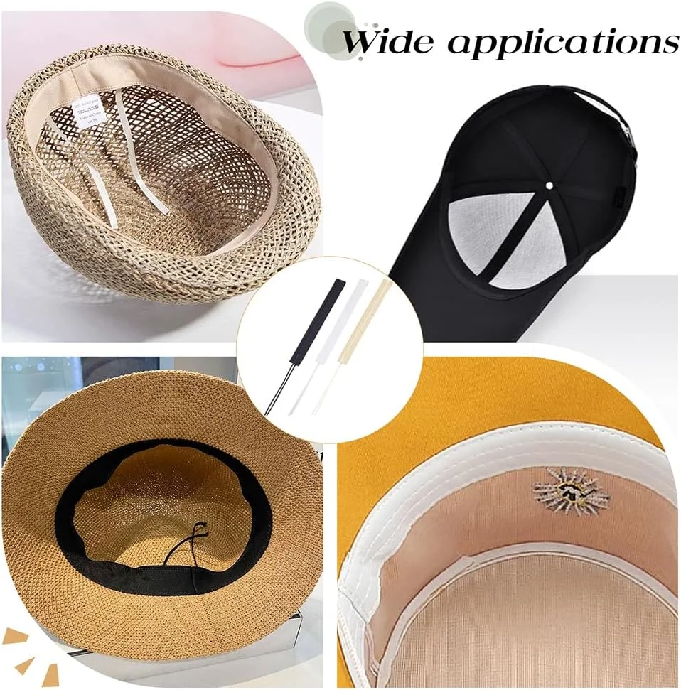 BENECREAT بسته 12 عددی نوار کاهنده سایز کلاه در 3 رنگ، 57.6 x 3 سانتی متر نوار تنظیم سایز کلاه نوارهای فیبری درج سایز کلاه نوار عرق گیر کلاه برای لوازم جانبی خیاطی کلاه، 4 عدد در هر رنگ BENECREAT بسته 12 عددی نوار کاهنده سایز کلاه در 3 رنگ، 57.6 x 3 سانتی متر نوار تنظیم سایز کلاه نوارهای فیبری درج سایز کلاه نوار عرق گیر کلاه برای لوازم جانبی خیاطی کلاه، 4 عدد در هر رنگ