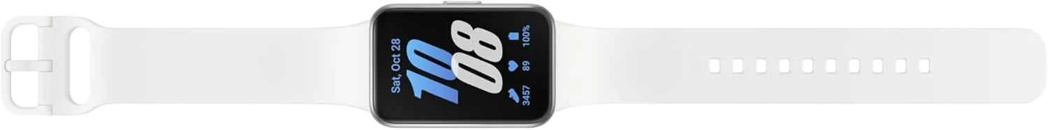 دستبند هوشمند سامسونگ Galaxy Fit3، شارژر سریع اصلی همراه، صفحه نمایش 1.6 اینچی، اعلان پیامک و تماس، ویژگی های ورزشی و سلامتی، IP68، عمر باتری طولانی، نقره ای، نسخه FR دستبند هوشمند سامسونگ Galaxy Fit3، شارژر سریع اصلی همراه، صفحه نمایش 1.6 اینچی، اعلان پیامک و تماس، ویژگی های ورزشی و سلامتی، IP68، عمر باتری طولانی، نقره ای، نسخه FR
