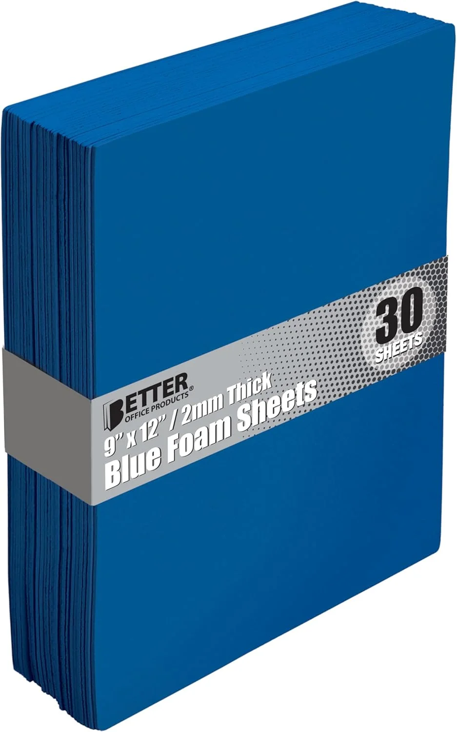 برگه های فوم EVA آبی Better Office Products، بسته 30 عددی، ضخامت 2 میلی متر، 9 x 12 اینچ، رنگ آبی، برای هنر و صنایع دستی، بسته عمده 30 برگی