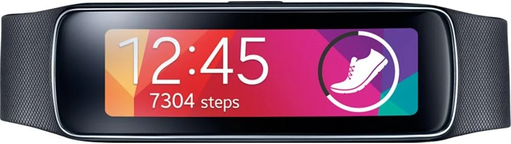 ساعت هوشمند سامسونگ Gear Fit، مشکی (نسخه ایالات متحده)