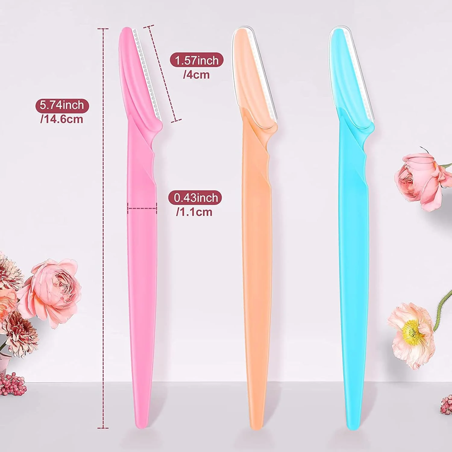 تیغ ابرو DIKXO، تیغ های چند منظوره لایه بردار درماپلنینگ صورت برای زنان و مردان با پوشش دقیق، استفاده آسان تیغ ابرو DIKXO، تیغ های چند منظوره لایه بردار درماپلنینگ صورت برای زنان و مردان با پوشش دقیق، استفاده آسان