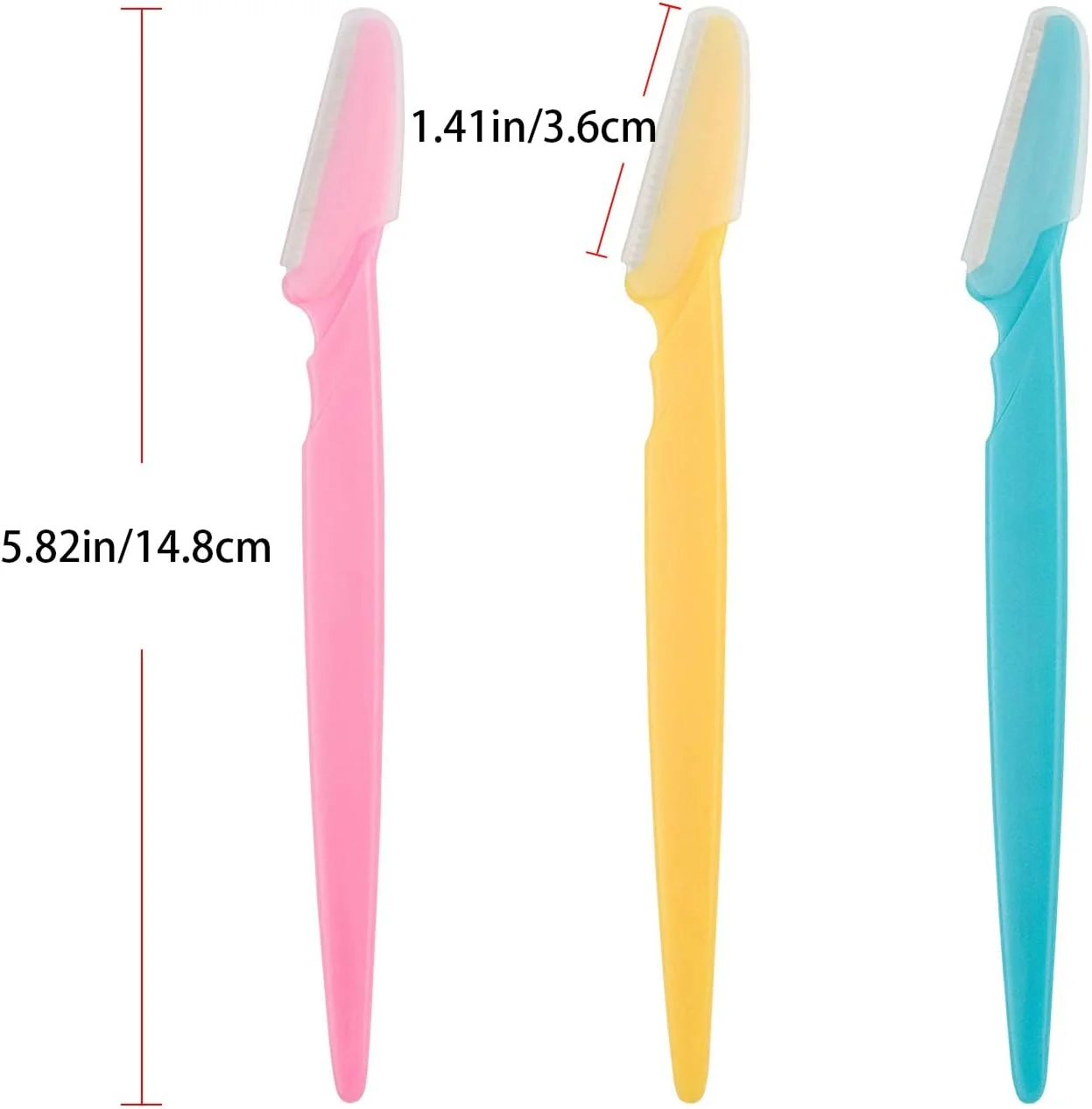 تیغ ابرو ILLUVA، موبر صورت، اصلاح کننده و حالت دهنده، ابزار لایه برداری درماپلنینگ برای زنان و مردان، 6 عدد